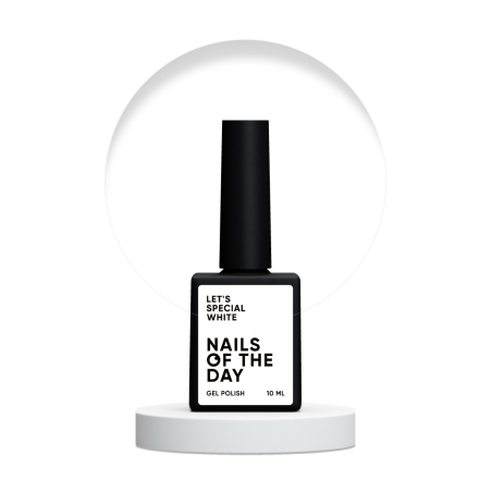 Let's Special White NAILSOFTHEDAY – Intensywnie Biały Lakier Hybrydowy