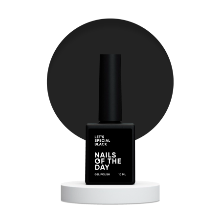 Let's Special Black NAILSOFTHEDAY – Głęboki Czarny Lakier Hybrydowy