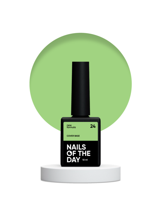 Cover Base NEW 24 Nailsoftheday – Półprzezroczysta Seledynowa Baza Hybrydowa
