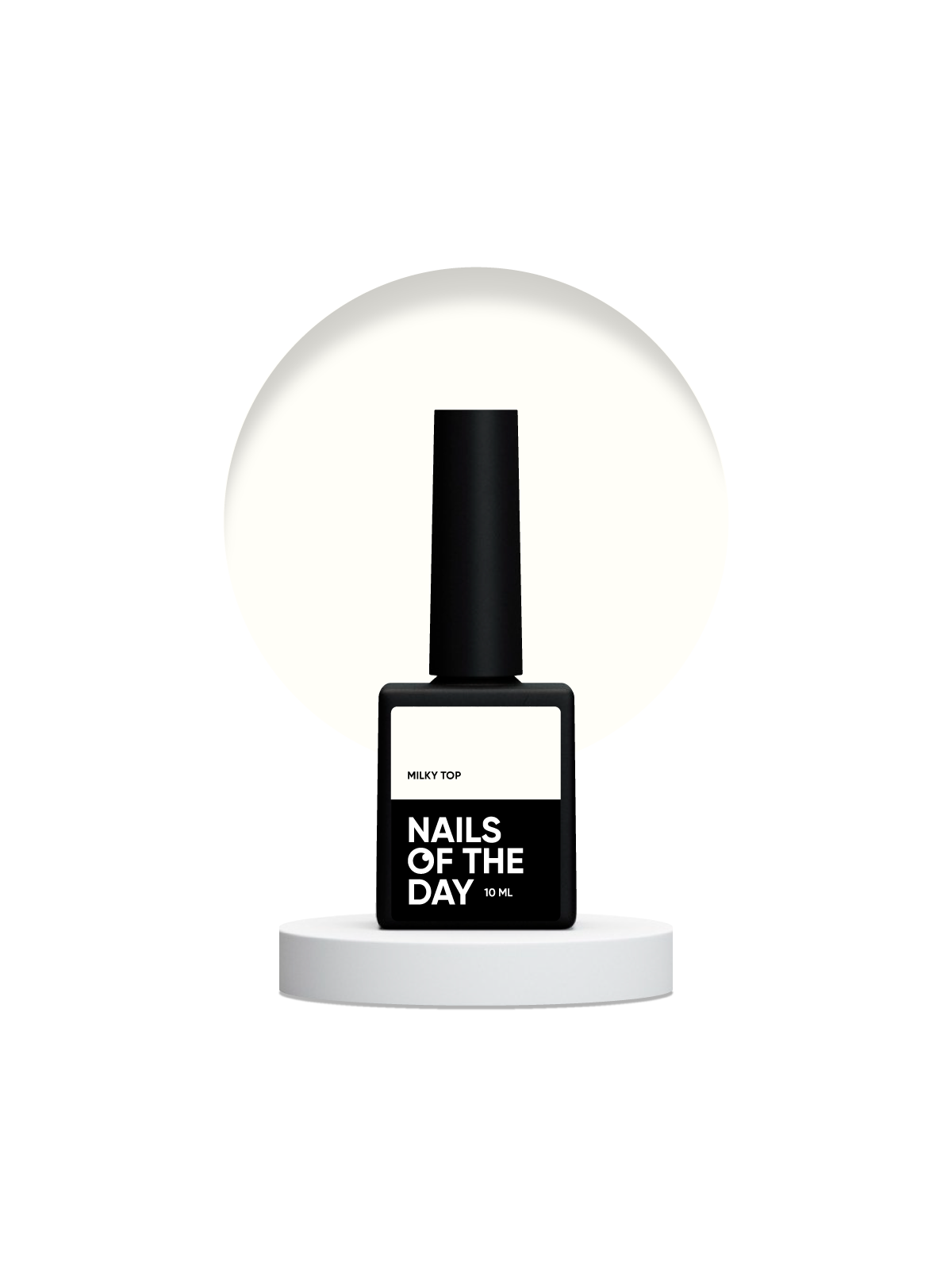 Milky Top NAILSOFTHEDAY – Mleczny Top Hybrydowy Bez Warstwy Dyspersyjnej