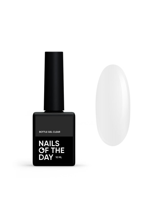 Bottle Gel Clear NAILSOFTHEDAY – Profesjonalny Przezroczysty Żel Budujący do Wzmocnienia i Naprawy Paznokci Bottle Gel Clear NAILSOFTHEDAY – Profesjonalny Przezroczysty Żel Budujący do Wzmocnienia i Naprawy Paznokci
