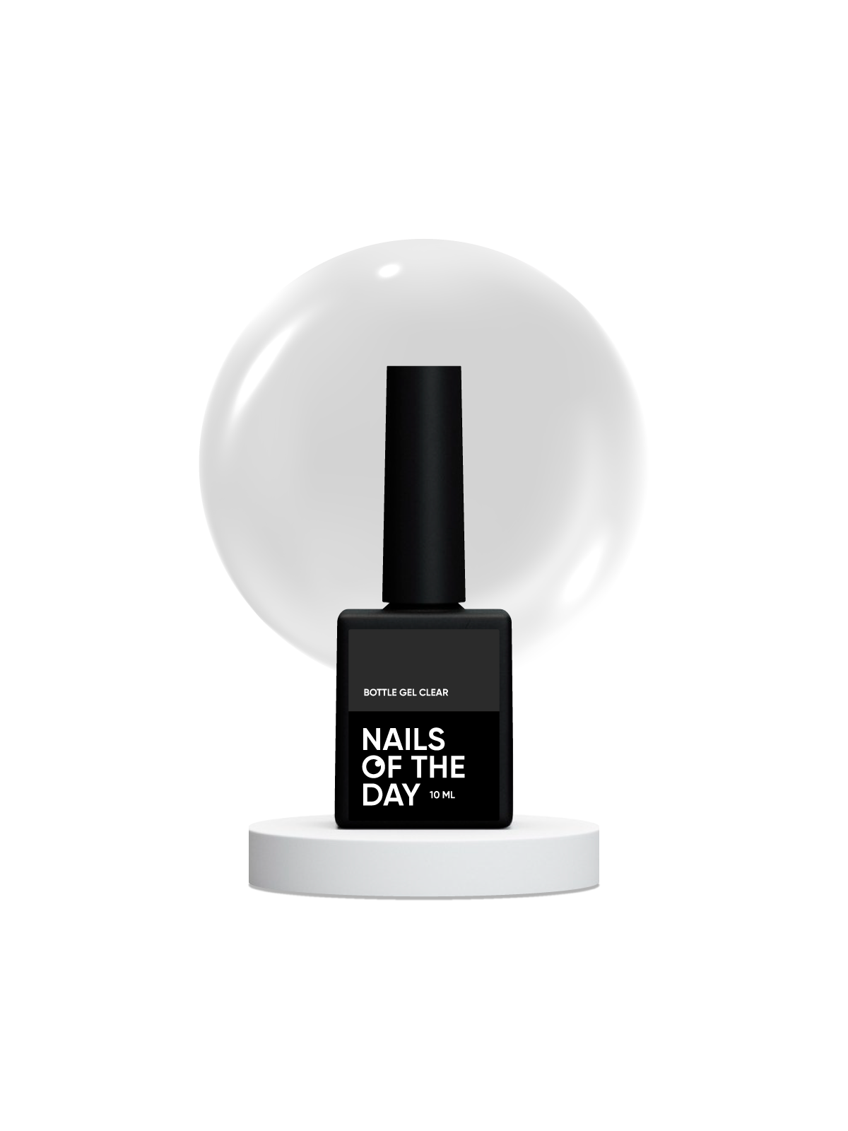 Bottle Gel Clear NAILSOFTHEDAY – Profesjonalny Przezroczysty Żel Budujący do Wzmocnienia i Naprawy Paznokci