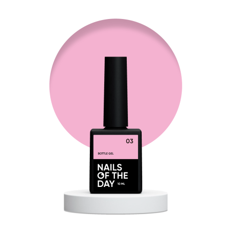 Bottle Gel 03 NAILSOFTHEDAY – Profesjonalny Różowy Żel Budujący