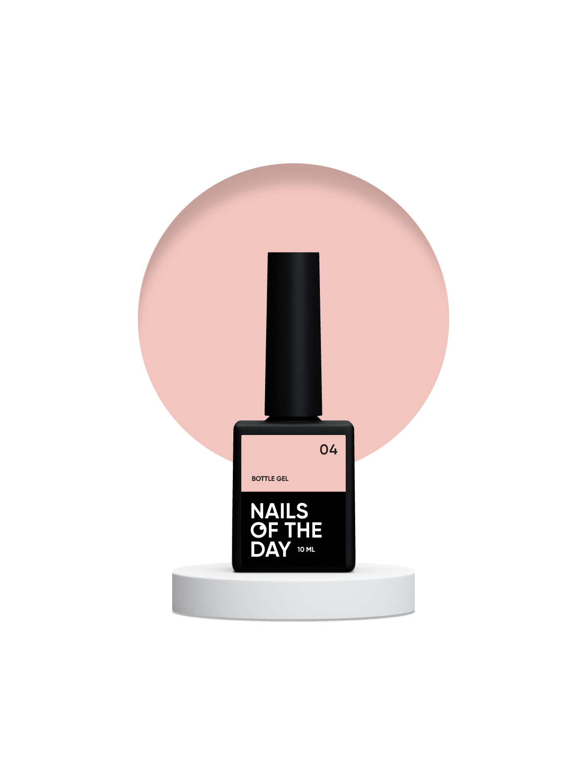 Bottle Gel 04 NAILSOFTHEDAY – Profesjonalny Mleczno-Beżowy Żel Budujący