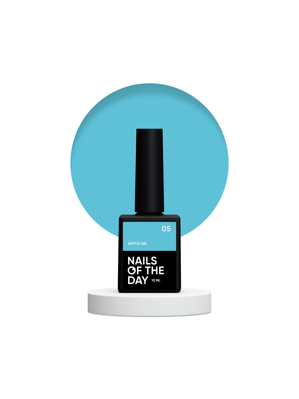Bottle Gel 05 NAILSOFTHEDAY – Profesjonalny Błękitny Żel Budujący