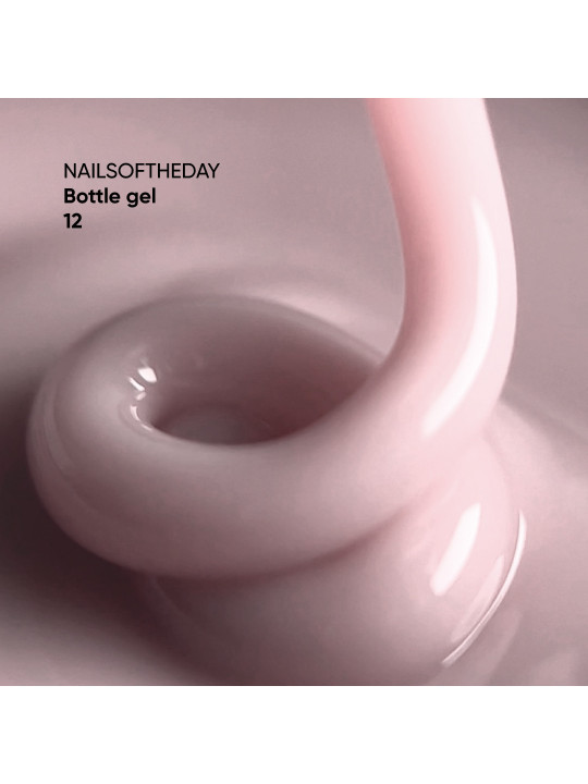 Bottle Gel 12 NAILSOFTHEDAY – Profesjonalny Kryjący Nudowy Żel Budujący