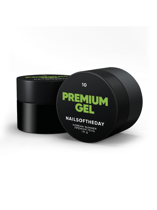 Premium Gel 10 NAILSOFTHEDAY – Kryjący Jaskrawo-Limonkowy Żel Budujący do Paznokci