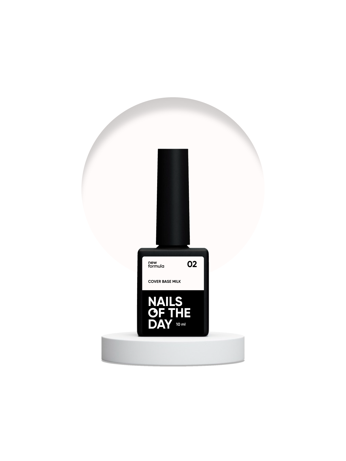 Cover Base NEW Milk 02 Nailsoftheday – Mleczna Półprzezroczysta Baza Hybrydowa