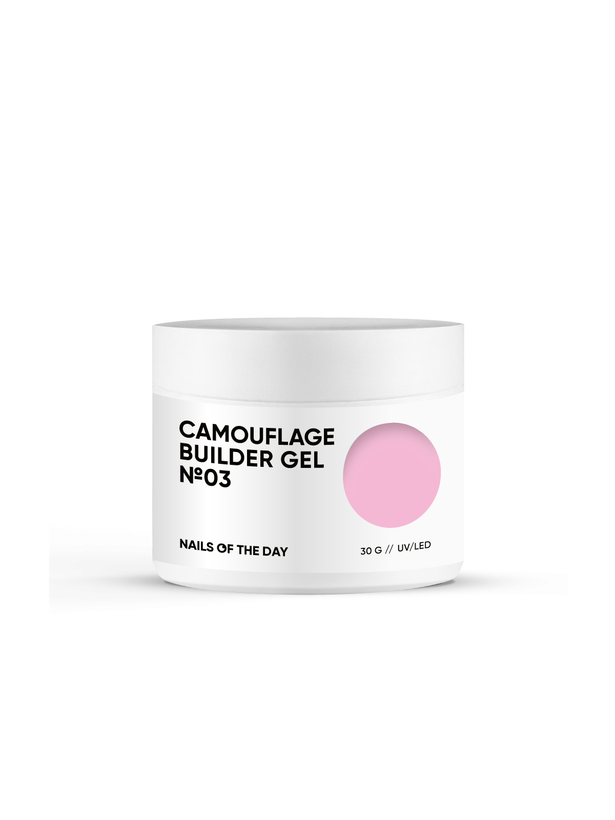 Camouflage Builder Gel 03 NAILSOFTHEDAY – Różowy Żel Kamuflujący do Paznokci
