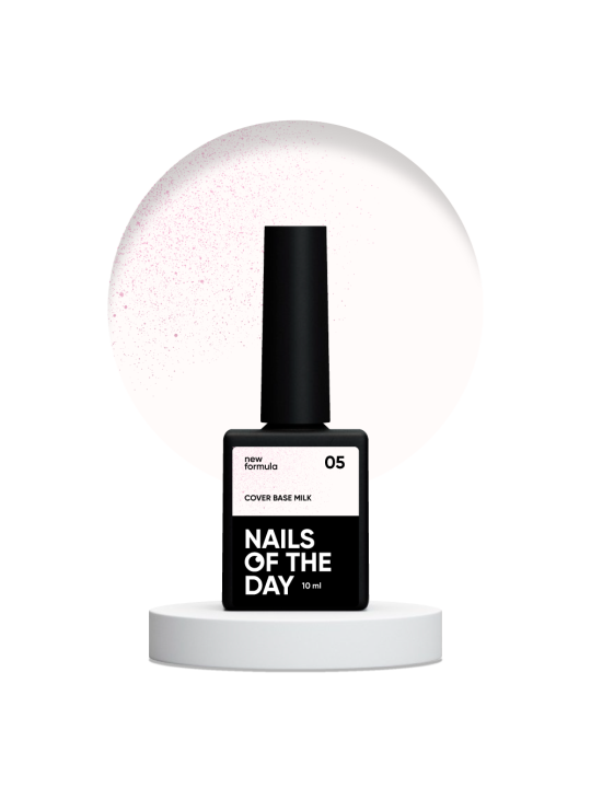 Cover Base NEW Milk 05 Nailsoftheday – Mleczna Baza Hybrydowa z Różowym Brokatem Cover Base NEW Milk 05 Nailsoftheday – Mleczna Baza Hybrydowa z Różowym Brokatem