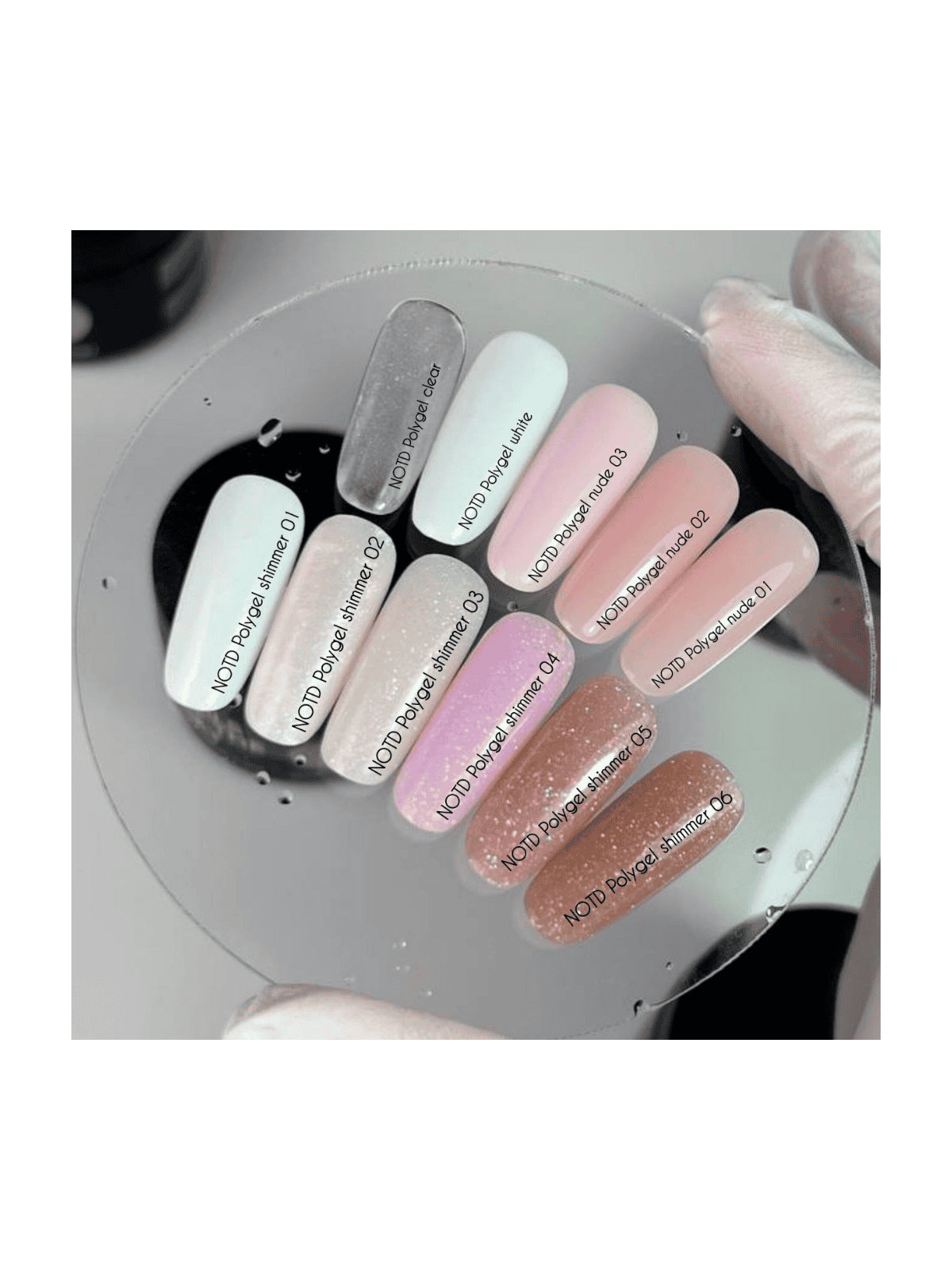 Polygel Shimmer 05 NAILSOFTHEDAY – Ciemnoróżowy Akrylożel z Drobinkami do Przedłużania i Modelowania Paznokci