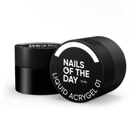 Liquid Acrygel 01 NAILSOFTHEDAY – Mleczny Akrylożel do Wzmocnienia i Przedłużania Paznokci